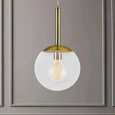 Produktbild von Hängelampe Gold & Glas I Boston I Modern Metall Pendelleuchte