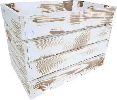 Produktbild von Lermowood Holzkisten 25 x 40 x 30cm Vintage Dekokisten aus Holz Holzkiste Regalkiste Weinkiste