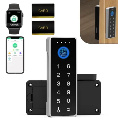 Schubladenschloss mit Fingerabdruck, RFID-NFC, App, Kindersicherung