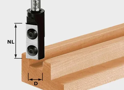 Image de Fraises à rainurer avec plaquettes réversibles HW D16/30 S8 - FESTOOL - 492716