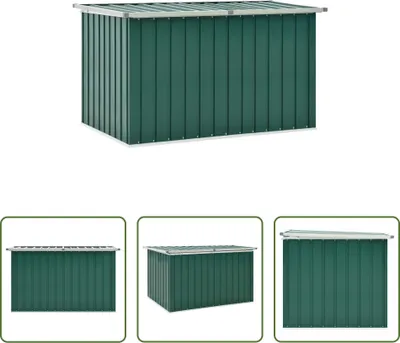Image de The Living Store Coffre de jardin Vert 149 x 99 x 93 cm