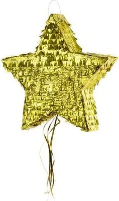 Produktbild von Goldene Sternen Zieh-Piñata