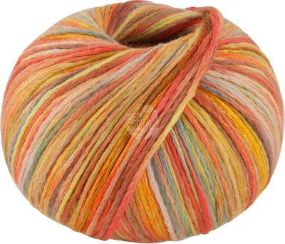 Produktbild von Lana Grossa COTONELLA MULTI 100 g weiches Kettengarn aus Pima-Baumwolle 270 m  Farbe 103 - Gelb/Orange/Limette/Rost bunt