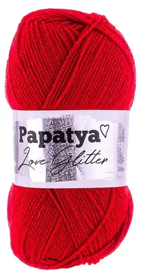 Produktbild von 100g Strickgarn Papatya Love Glitter Wolle Häkelgarn Glitzerwolle Farbwahl
