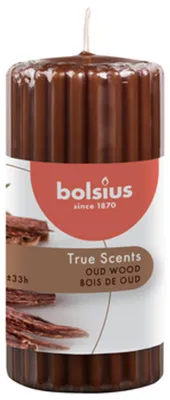 Zdjęcie produktu dla Bolsius Świeca pieńkowa zapachowa 120/58 True Scents Drzewo agarowe
