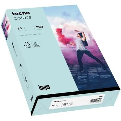 Produktbild von tecno Kopierpapier colors hellblau DIN A3 80 g/qm 500 Blatt