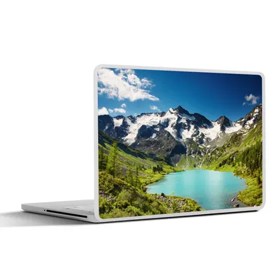 Produktbild von MuchoWow® Laptop Aufkleber Sticker Cover Schnee - Berg - Wasser 31x22.5 cm - Laptop-Deko