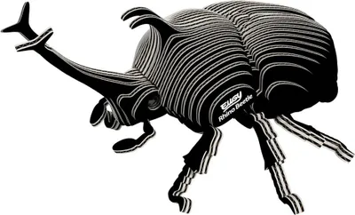 Produktbild von Eugy 3D Puzzle - Nashornkäfer Bastelset aus Karton Spielzeug
