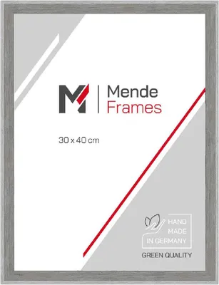 Produktbild von MendeFrames Holzrahmen H790 Strandhaus 70x90 cm grau Normalglas