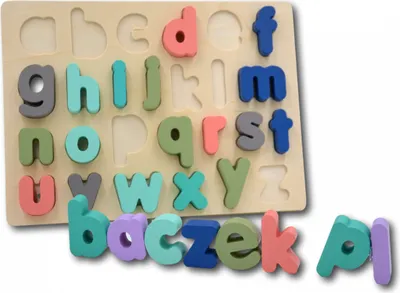 Obrázek produktu pro Vzdělávací Dřevěné Puzzle - Abeceda Malá Písmena