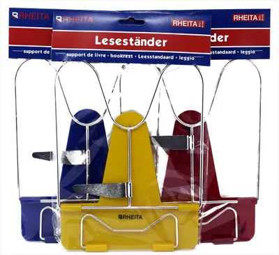 Produktbild von Rheita Leseständer aus Kunststoff mit Metallbügel, 4006335570115