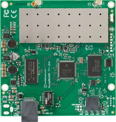 Zdjęcie produktu dla MikroTik RouterBOARD 711 z procesorem Atheros 400Mhz, 32MB RAM, RouterBOARD (RB711-2HN)