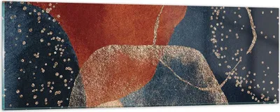 Produktbild von Bilder auf glas - Einteilig - Die Farben Formen Geometrie - 90x30cm - Glasbilder - Wandbilder - Bilder - Wanddekoration aus Glas - Glas Bilder - Wandbild auf Glas - GAB90x30-5098