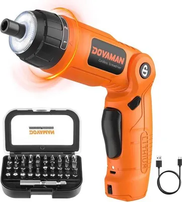 Obrázok produktu pre Akumulátorový skrutkovač 4 V MAX, 31 bitov, LED osvetlenie