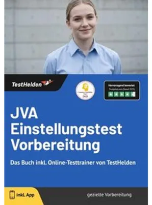 Immagine prodotto di JVA Einstellungstest Vorbereitung: Das Buch inkl. Online-Testtrainer von TestHelden