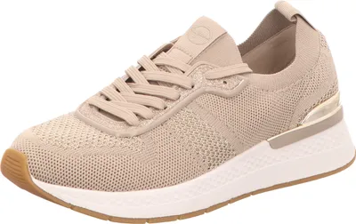 Produktbild von Tamaris Damen Strick Sneaker beige metallic