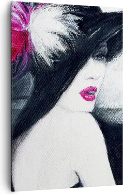 Produktbild von Bild auf Leinwand - Leinwandbild - Einteilig - Frau Modell - 80x120cm - Wand Bild - Wanddeko - Wandbilder - Leinwanddruck - Kunstdruck - Wanddekoration - Leinwand bilder - Wandbild - PA80x120-4020