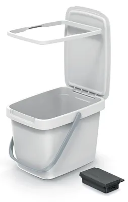 Image de Poubelle de tri 20l Keden Systema Q jaune clair