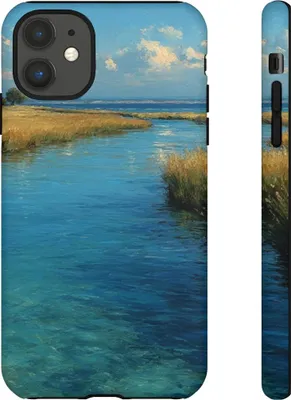 Produktbild von Flussdelta-Landschaftsgemälde – Hülle Kompatibel mit iPhone 11