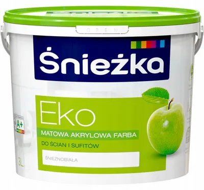 Produktbild von Hypoallergene Acryl-Wandfarbe Weiß Matt für Innenwände & Decken 3L