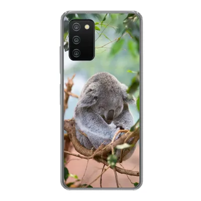 Produktbild von MuchoWow® Handyhülle Schutzhülle Hülle für Samsung Galaxy A03s Koala - Äste - Schlaf - Kinder - Jungen - Mädchen Silikon Softcase Handy Hülle - Schutz