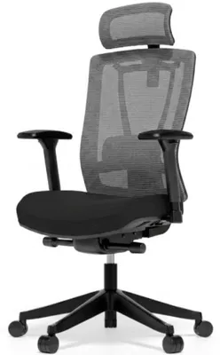 Zdjęcie produktu dla Ergonomiczne krzesło biurowe BS14B-F1, udźwig 136 kg, kolor czarny