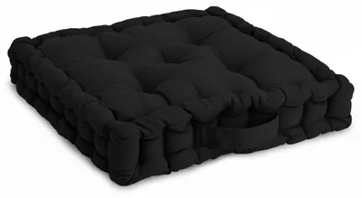 Image de Coussin de sol Beautissu Coussin d'assise Mila, 50 x 50 cm, noir