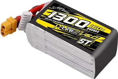 Produktbild von Tattu R-Line Version 6.0 1300mAh 22.2V 160C 6S1P Lipo Akku XT60U-F Plug