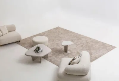 Produktbild von Luxus Wohnzimmer Garnitur Designer Couchtisch Hocker Beistelltisch