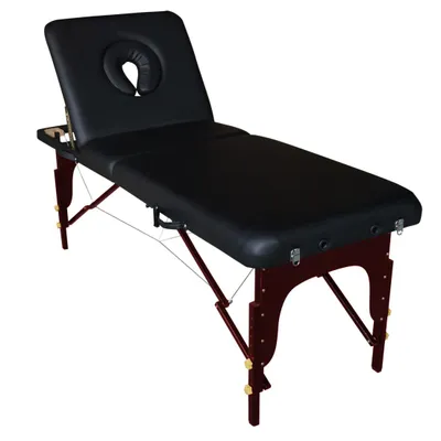 Immagine prodotto di ZAR Lettino robusto pieghevole per centro estetico massaggi studio medico tattoo NERO