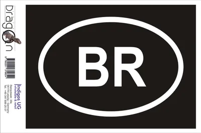 Produktbild von Aufkleber / Autoaufkleber - JDM / Die cut / Auto / OEM - Brasilien BR - 160x110mm rot - Heckscheibe / Heckscheibenaufkleber