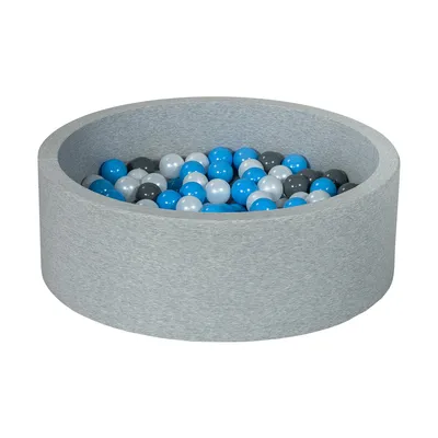 Produktbild von Bällebad Spielplatz + 150 Perlenbälle, grau, hellblau