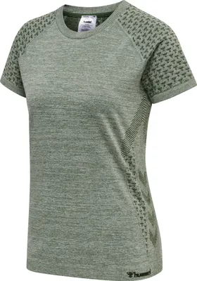 Produktbild von Hummel Hmlci Seamless T-Shirt - thyme melange, Größe:XS