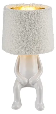 Produktbild von Rabalux 74218 Tischlampen Smurfy E14 1x MAX 40 Keramik Textil cremefarben