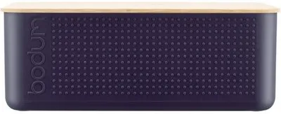 Immagine prodotto di Portapane bistrot grande, coperchio in bambù, 24 cm x 37 cm x h 1 Bodum 11555-540S