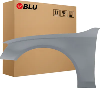 Produktbild von BLU Kotflügel Passend für Audi A4 B8 S4 LX7R Links Grau MonsunGrau | 2011-2015 | Vorderseite Vorne | Lackiert | Einbaufertig