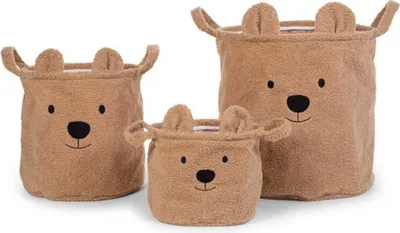 Produktbild von CHILDHOME Aufbewahrungskorb Teddy 40x40x40 cm Beige