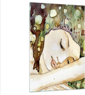 Produktbild von Bilder auf glas - Einteilig - Frau modern - 80x120cm - Glasbilder - Wandbilder - Bilder - Kunstdruck - zum Aufhängen bereit - Wanddekoration aus Glas - Glas Bilder - Wandbild auf Glas - GPA80x120-3553