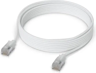 Produktbild von UniFi Etherlighting Cat.6a Premium-Patchkabel (weiß, 3 Meter, gesleevt)