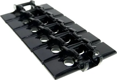Image de 6x Lego Technic maillons de chaîne 5x3x1 noir tank maillon 88323 42479 57518