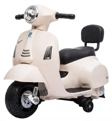 Produktbild von Elektromotorrad für Kinder, 6V Mini Vespa GTS Kinder Motorrad, elektrisches Kinderfahrzeug, Weiß