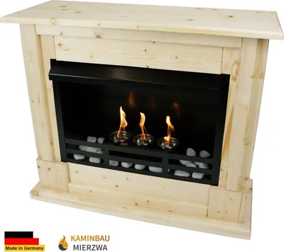 Produktbild von Ethanol und Gelkamin Modell Emily Premium Natur incl. 21 teil. Set