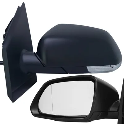 Produktbild von BILMAX Links Außenspiegel Ersatz für Volkswagen Polo 2005-2009 Elektrisch Verstellbar, Beheizt, Manuell Einklappbar, Mit Blinklicht, Schwarz, 7 Kabel