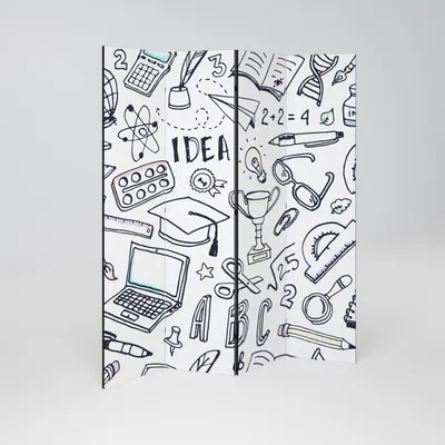 Produktbild von SpaceRebels Paravent Raumteiler - 4-teilig Raumtrenner, Druck 1-Seite - Raumtrenner - Trennwand Wohnung - Room Divider - Spanische Wand Deko Modern Sichtschutz