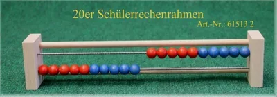 Produktbild von Ebert 615132 Schüler-Rechenrahmen 20 Kugeln