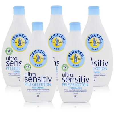 Produktbild von Penaten Baby ultra sensitiv Pflegelotion 400ml - Parfümfrei (5er Pack)