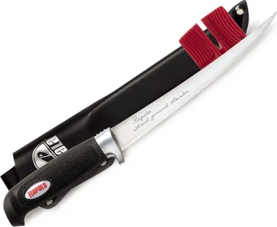 Produktbild von Rapala Knife 704 Lame 10 Blist + Sharpener - Filetiermesser Set