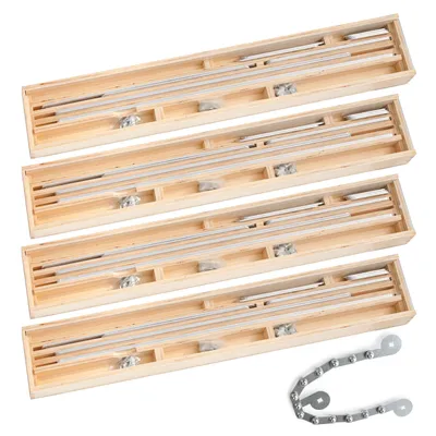 Produktbild von BAUTEC Winkelschablone inkl. Rundungselement » Profi-Set 4 » 69-tlg. » Treppen-Schablone » Treppenlehre