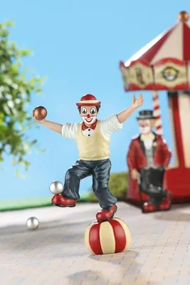 Produktbild von Gilde Clown, "Der Akrobat", Kunstharz, champagnerfarben, VE 1, L. 7 cm, B. 13 cm, H. 18 cm 10219 4009079102192