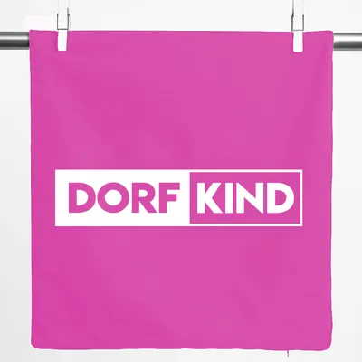 Produktbild von Huuraa Kissenbezug Dorfkind Modern 40x40cm Fuchsia Baumwolle Dekokissenbezug Geschenkidee